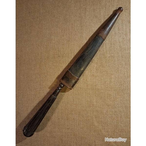 Grand stylet Corse mont argent 29 cm.