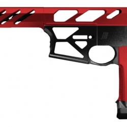 ORACLE P* Corps Complet CNC Aluminium avec Grip - Noir Rouge - MONK