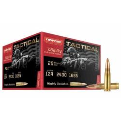 Cartouches NORMA cal.7.62x39 fmj range & training 124gr 8g - Boite de 20 cartouches