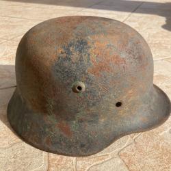 coque casque allemand M 40 firme SE / A vendre ou ECHANGER contre M 16 ou baïonnette Gewerht