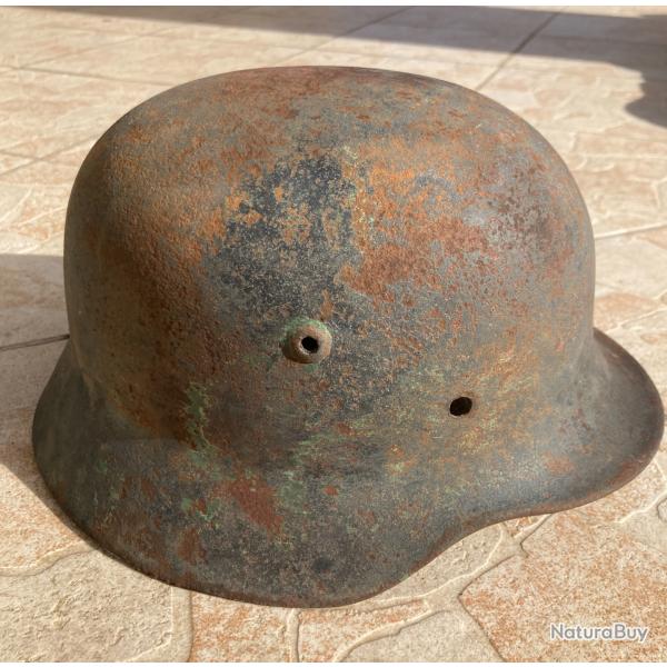 coque casque allemand M 40 firme SE / A vendre ou ECHANGER contre M 16 ou baonnette Gewerht
