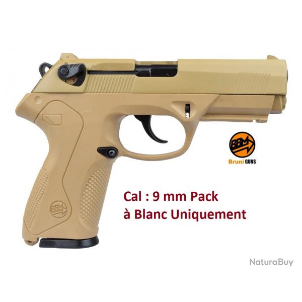 Pistolet  Mod. P4  Sable Dsert Cal. 9mm  blanc uniquement