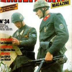 Militaria magazine 34 police militaire germanique, sahariens légion, insignes tissus usaaf, décima m