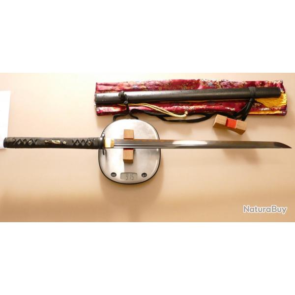VEND KATANA NINJATO IKAZUCHI tranchant marque MURASAME pour collectionneur ou iaidoka