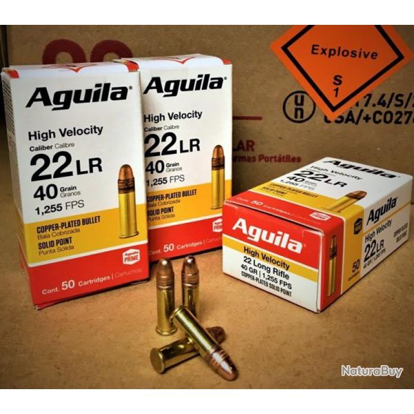 AGUILA - Cal. 22LR - High Velocity - Solid Point - 40gr