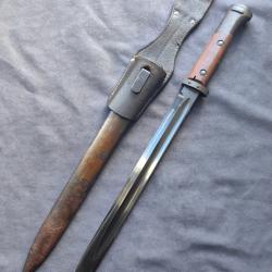 Baionnette VZ24 (Fabrication de guerre) DOT - Tchécoslovaquie/Allemagne