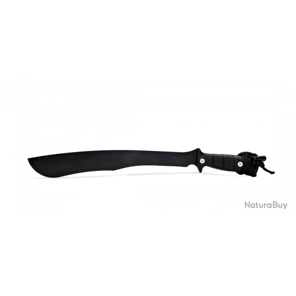 Wildsteer Machette TIGER Noir - Lame poxy Noire en Acier X46Cr13 - Survie & Outdoor