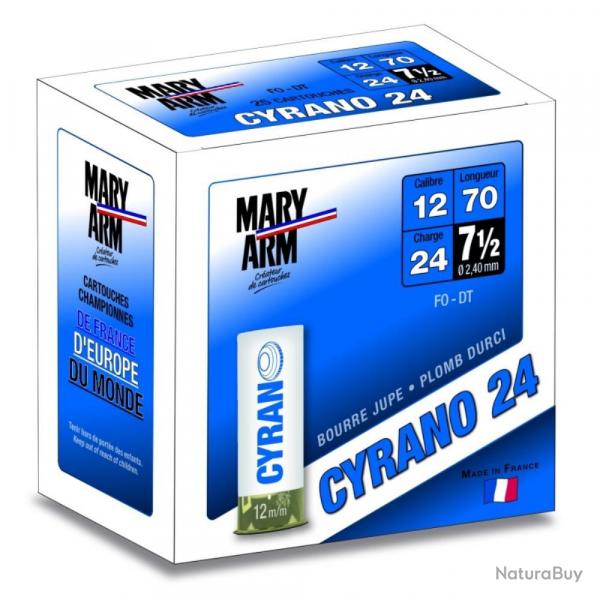 CARTOUCHES CYRANO SPORT 12/24G N7.5 - MARY ARM