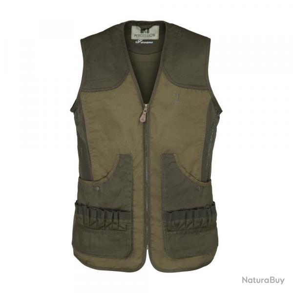 GILET CHASSE LEGER SAVANE KAKI - 3XL - PERCUSSION