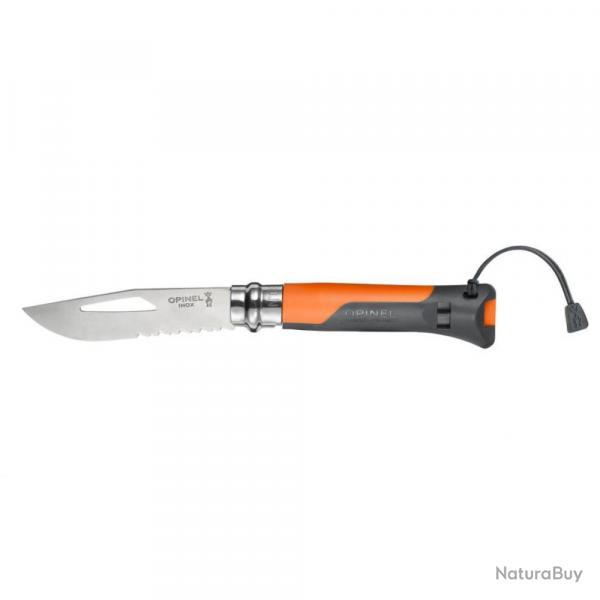 COUTEAU OUTDOOR N8 - Orange - OPINEL