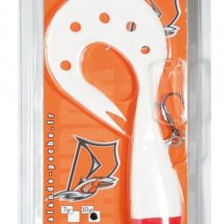 LEURRE SANDRA MONTE TP 12CM 10G - BLANC TETE ROUGE - DELALANDE