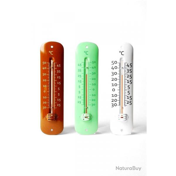 THERMOMETRE METAL 19CM GRIS OU BLANC - STIL