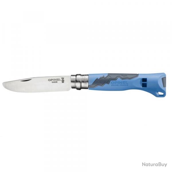 COUTEAU N7 OUTDOOR JUNIOR - Bleu - OPINEL