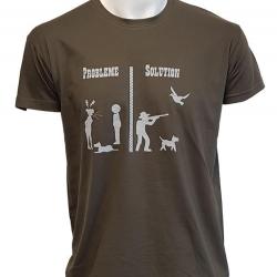 TEE SHIRT PROBLEME SOLUTION KAKI BARTAVEL