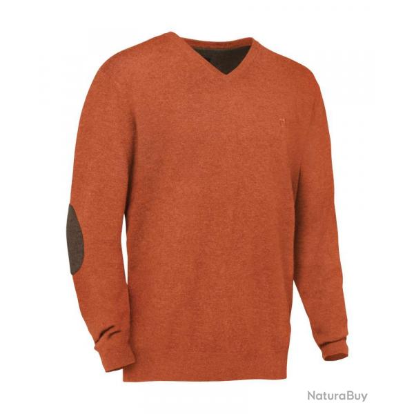 PULL COL V WELSON ROUILLE - L - CLUB INTERCHASSE