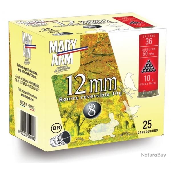 CARTOUCHES 12 MM X25 - N 8 - MARY ARM