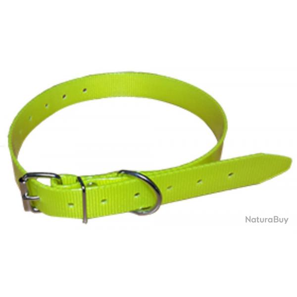 COLLIER CHIEN POLYURETHANE 60CM - Jaune - HB DOG