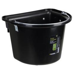 MANGEOIRE DE PORTE PLASTIQUE + ANSE 12L - Noir - KERBL