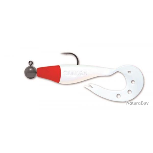 LEURRE M TP SANDRA 7CM 5G - BLANC TETE ROUGE - DELALANDE