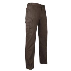 PANTALON TREILLIS DAIM MARRON - 42 - LMA