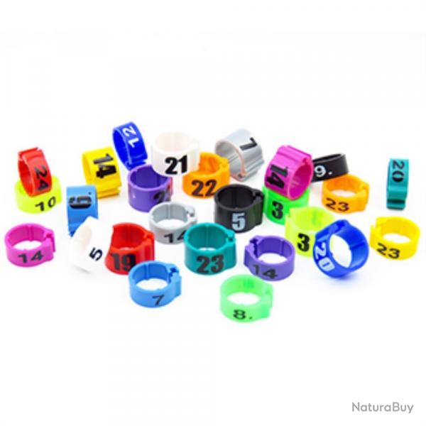 BAGUES CLIP 1 A 25 9MM X25 - Rouge - RINGS4WINGS