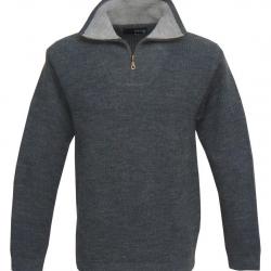 PULL COL ZIP CAMIONNEUR JEAN - XL - KALAHARI