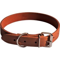 COLLIER CUIR NATUREL - 50cm - 22