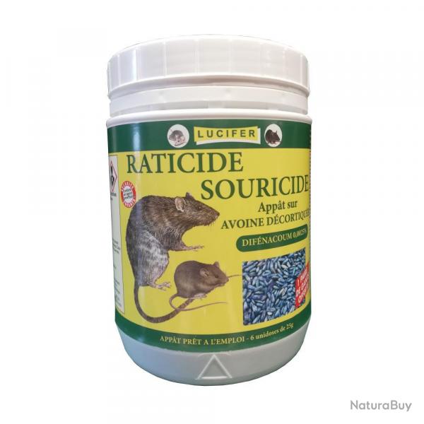 RATICIDE SOURICIDE AVOINE 150G - LUCIFER