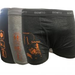 LOT DE 3 BOXERS HUMORISTIQUES BARTAVEL