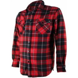 CHEMISE DE CHASSE HOMME POLAIRE ROUGE TREELAND