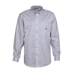 CHEMISE PETITS CARREAUX BLEU PERCUSSION