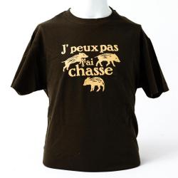TSHIRT ENFANT J'PEUX PAS MARCASSINS - 7/8 ANS - BARTAVEL