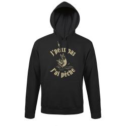 SWEAT HOOD ENF JPEUX PAS J AI PECHE BARTAVEL