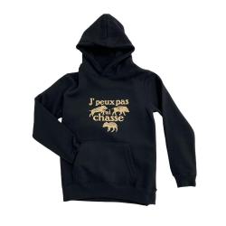 SWEAT HOOD ENF J PEUX PAS MARCASSIN BARTAVEL