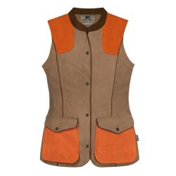 GILET FEMME RAMBOUILLET ORANGE PERCUSSION