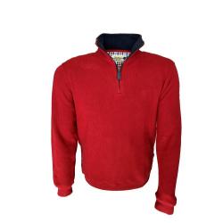 SWEAT COL ZIP ROUGE - 4XL - LOVER GREEN