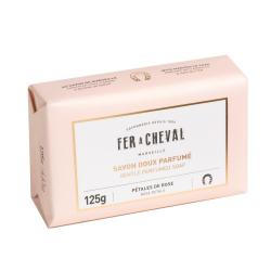 SAVONNETTE PARFUM PETALE DE ROSE - 125g - FER A CHEVAL