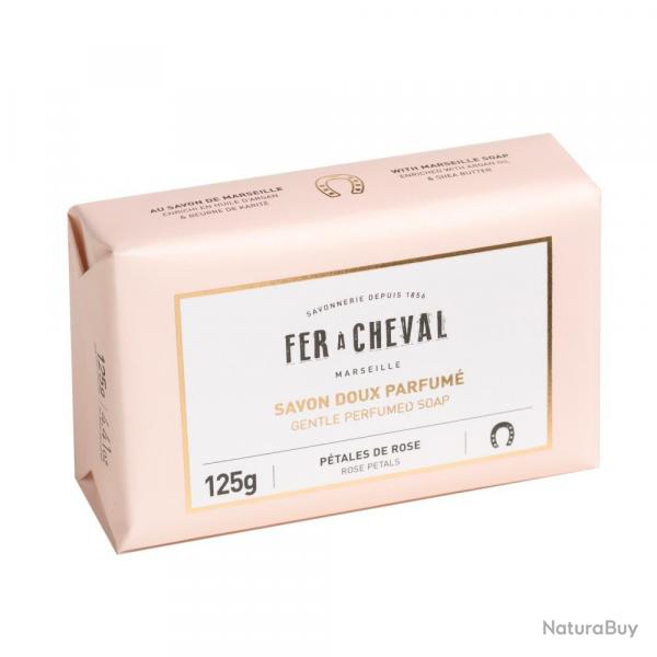 SAVONNETTE PARFUM PETALE DE ROSE - 125g - FER A CHEVAL