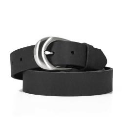 CEINTURE FEMME NUBUCK NOIRE - BOYER