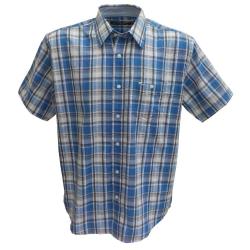 CHEMISETTE SCOUT BLEU EASY LINE