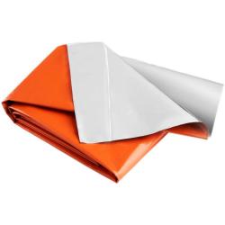 COUVERTURE DE SURVIE RÉUTILISABLE ORANGE OU KAKI - CAO