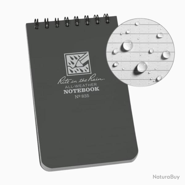 Calepin impermable 8x13 Top Spiral Gris