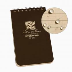 Calepin imperméable 8x13 Top Spiral Marron