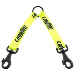 ACCOUPLE PLAT HUNTER 2 CHIENS - JAUNE FLUO - CANIHUNT