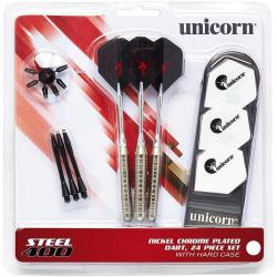 3 FLECHETTES POINTE ACIER 400 - UNICORN