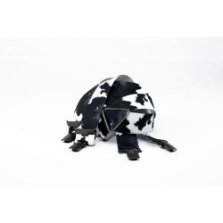 BRETELLES MOTIF VACHE NOIR ET BLANC - BOYER