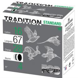 CARTOUCHES STANDARD 16/67 28G BG X25 - N 7 - FOB