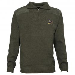 PULL CAMIONNEUR KAKI SANGLIER - 2XL - PERCUSSION