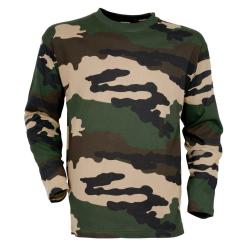 TEE SHIRT MANCHES LONGUES CAMOUFLAGE CE PERCUSSION