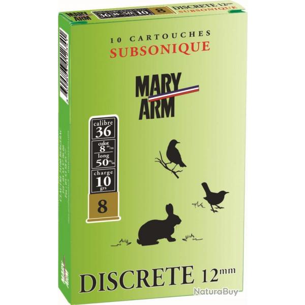 CARTOUCHES 12MM SUBSONIQUE 10G - N 6 - MARY ARM